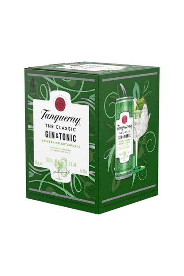 Tanqueray Gin & Tonic 4PK - Premixed Cocktail | Shop Online at The Liquor Barn
