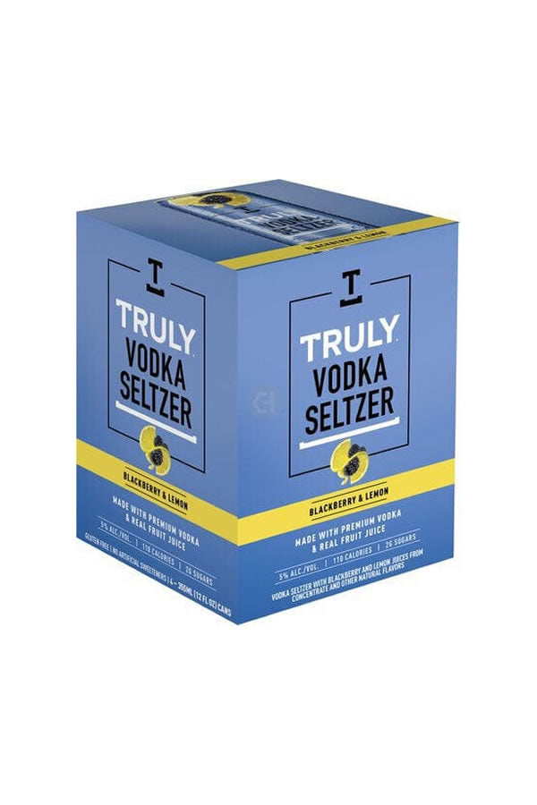 Truly Vodka Seltzer Blackberry & Lemon 4PK - Premixed Cocktail | Shop Online at The Liquor Barn