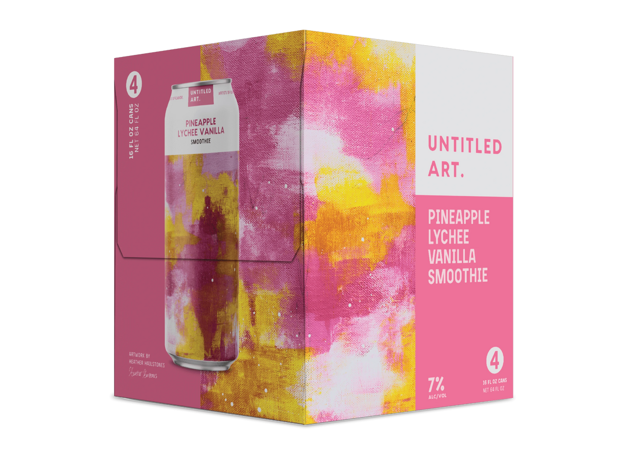 Untitled Art Pineapple Lychee Vanilla Smoothie Hard Seltzer 4Pk