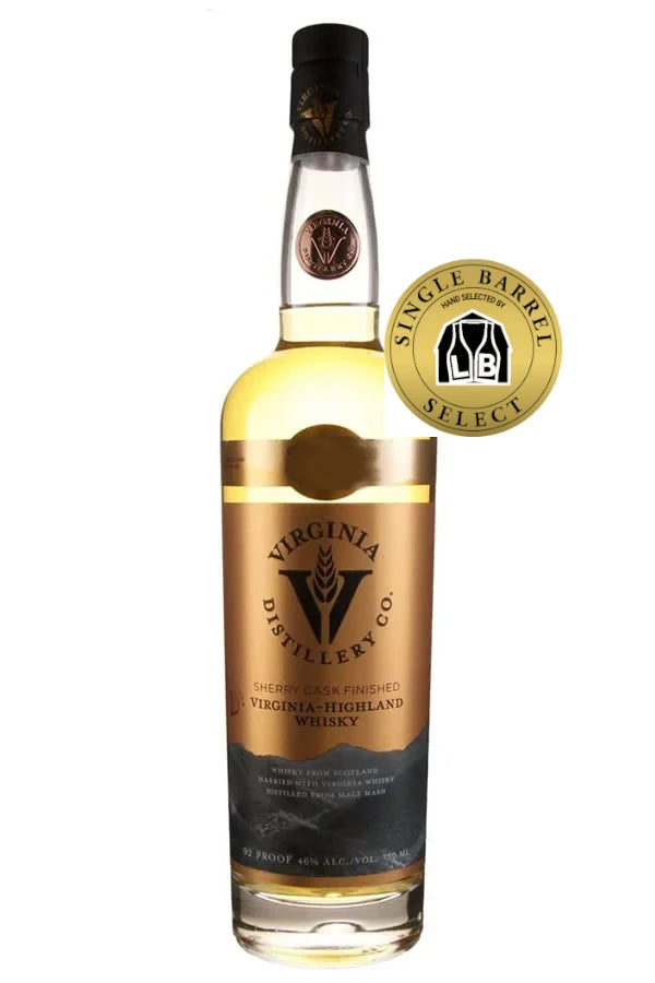 Virginia Distillery Sherry Cask Finish Liquor Barn Single Malt 750ML