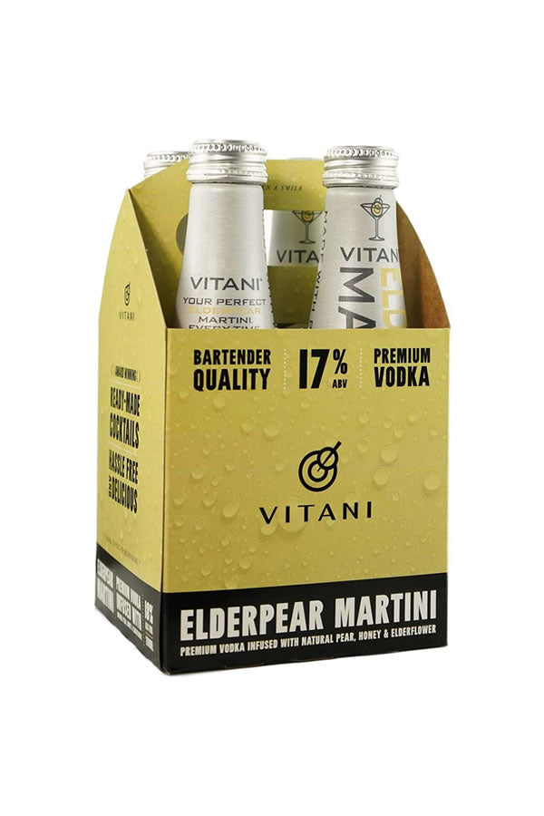 Vitani Elderpear Martini 4PK 200ML - Premixed Cocktail | Shop Online at The Liquor Barn