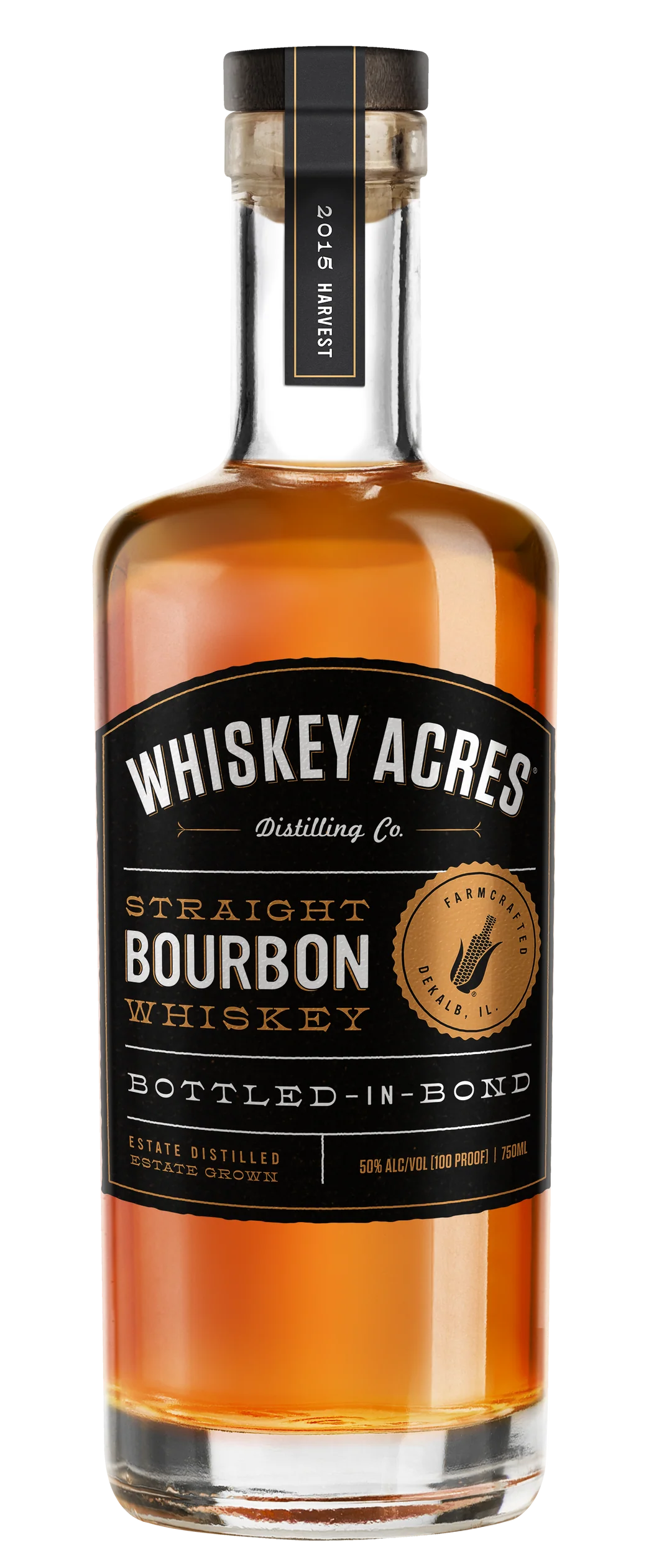 Whiskey Acres Farm Crafted Bottled in Bond Bourbon Whiskey 750ML