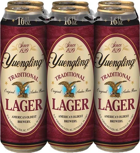Yuengling Traditional Lager 6PK 16OZ Cans