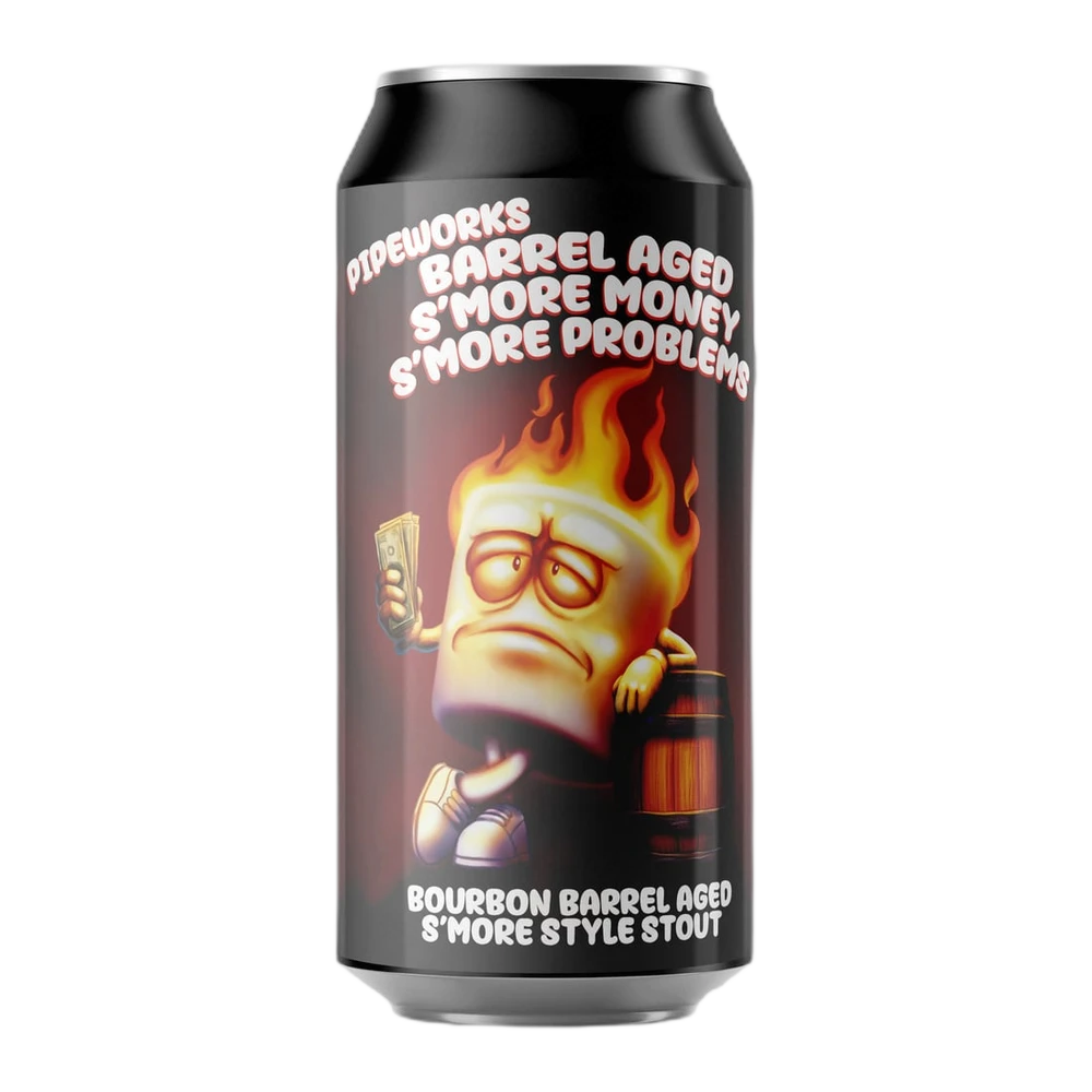 Pipeworks Bourbon Barrel Aged S'More Money, S'More Problems 16OZ bottle | Buy at Liquor Barn