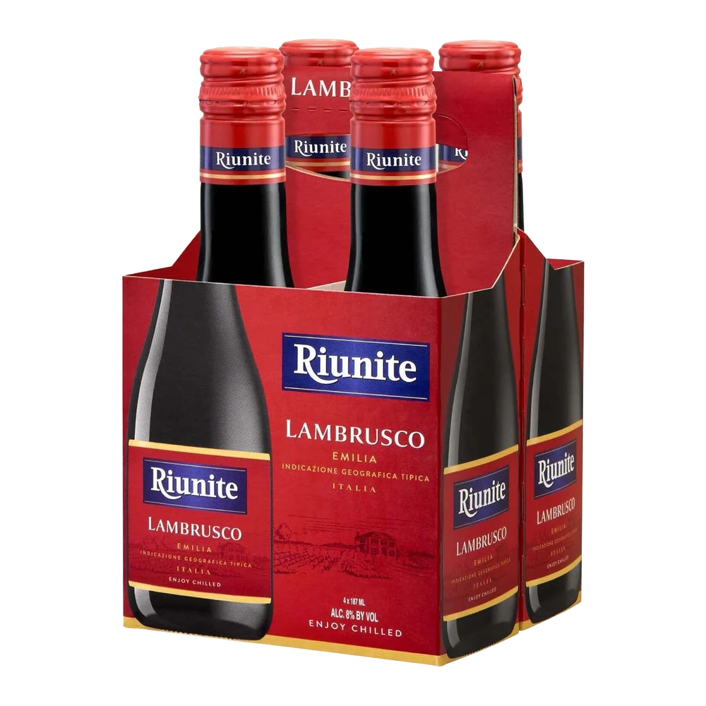 Riunite Lambrusco 4Pk bottle | Buy at Liquor Barn