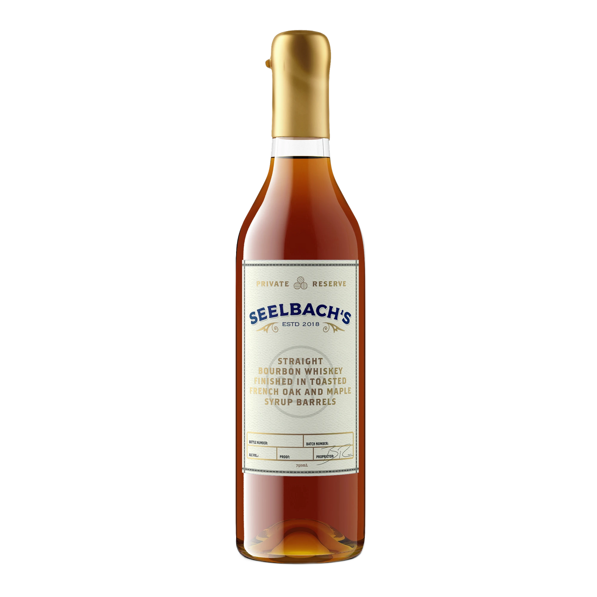 Seelbach's Private Reserve Double Stacked Maple Syrup Cask Finished Bourbon 750ML bottle | Buy at Liquor Barn