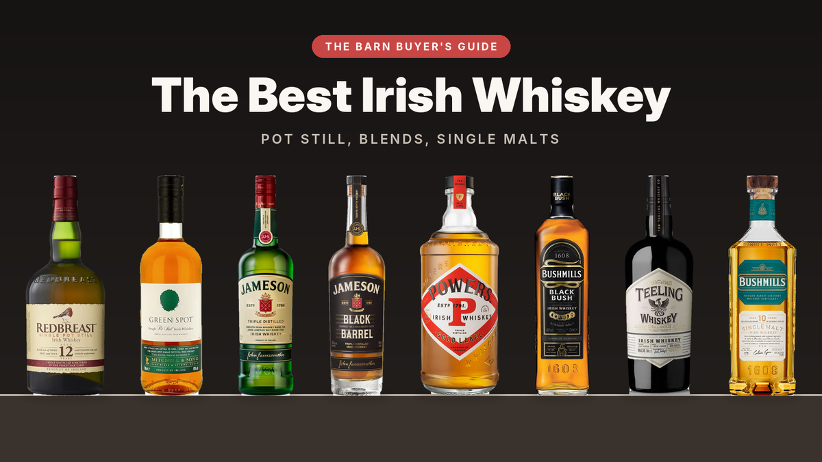 The Barn Buyer's Guide: Redbreast 12, Green Spot, Jameson, Jameson Black Barrel, Powers Gold Label, Bushmills Black Bush, Teeling Small Batch and Bushmills 10 Year Irish whiskey