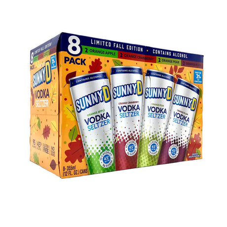 SunnyD Vodka Seltzer Seasonal Variety 8Pk