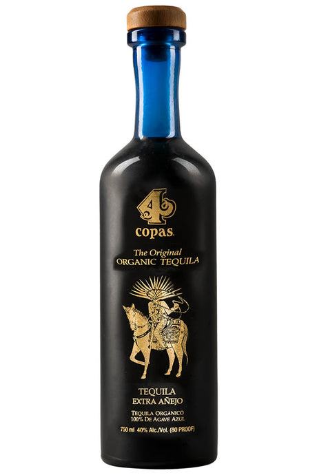 4 Copas Extra Anejo Organic Kosher Tequila