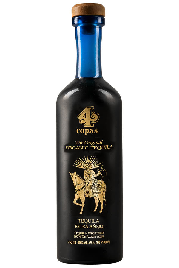 4 Copas Extra Anejo Organic Kosher Tequila