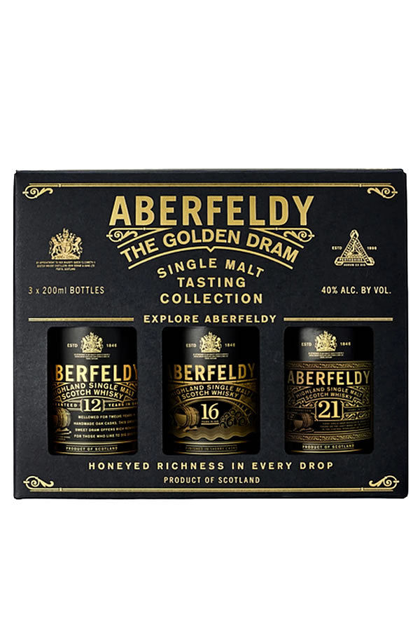 Aberfeldy Golden Dram Tasting Collection 3Pk 200ML | Highland