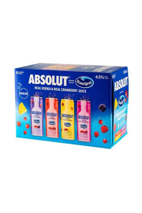 Absolut Ocean Spray Variety 8Pk | #1 2024 RTD Innovation – The