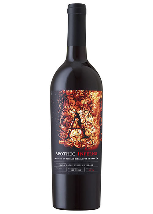 Apothic Inferno Whiskey Barrel Red 750ml | CA Barrel-Aged Blend