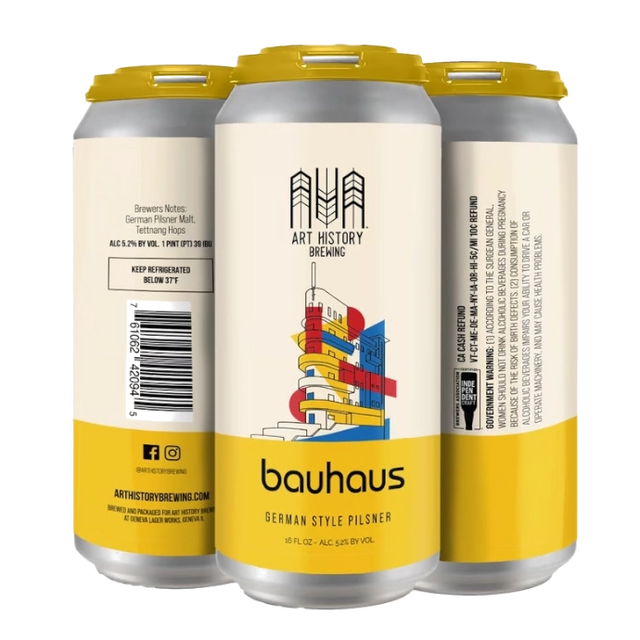 Art History Bauhaus Pilsner 4Pk - Pilsner | Shop Online at The Liquor Barn