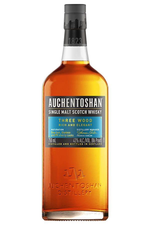 Auchentoshan Three Wood 750ML | Lowland Triple Cask Malt – The