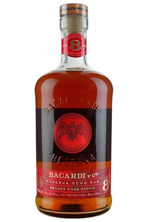 Bacardi 8 Year Ocho Sherry Cask Finish Rum 750ML