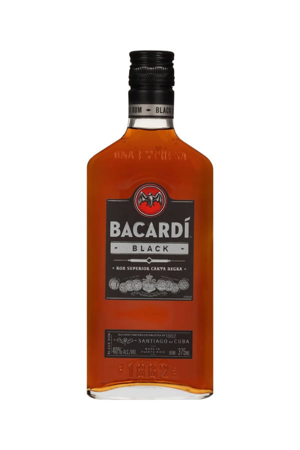 Bacardi Black Rum 375ML – The Liquor Barn