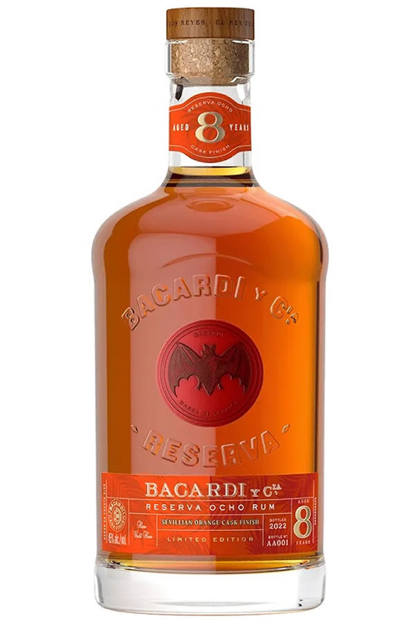 Bacardi Ocho 8 Year Rum Sevillian Orange