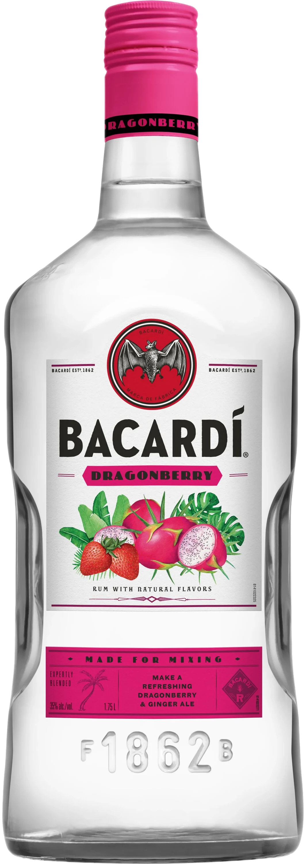 Bacardi Dragon Berry Rum 1.75L