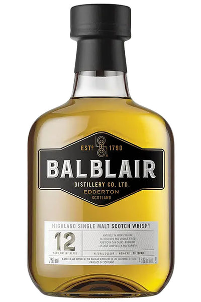 BALBLAIR 91 70cl ハイランドシングルモルトウイスキー Balblair 12 Year Single Malt Scotch 750ML | Highland Gold – The