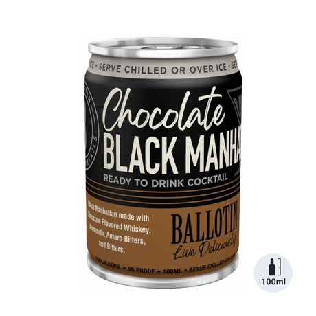 Ballotin Chocolate Black Manhattan 100ML - Premixed Cocktail | Shop Online at The Liquor Barn