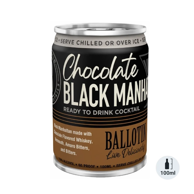 Ballotin Chocolate Black Manhattan 100ML - Premixed Cocktail | Shop Online at The Liquor Barn