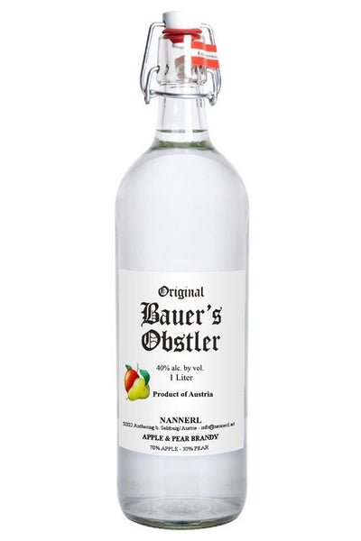 Bauer's Obstler 1L | Austrian Apple & Pear Brandy – The Liquor Barn