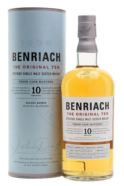 BenRiach 10 Year Single Malt 750ML | Triple Cask Speyside – The
