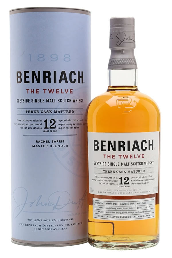 BenRiach 12 Year Old 750ML | Triple Cask Speyside Scotch – The