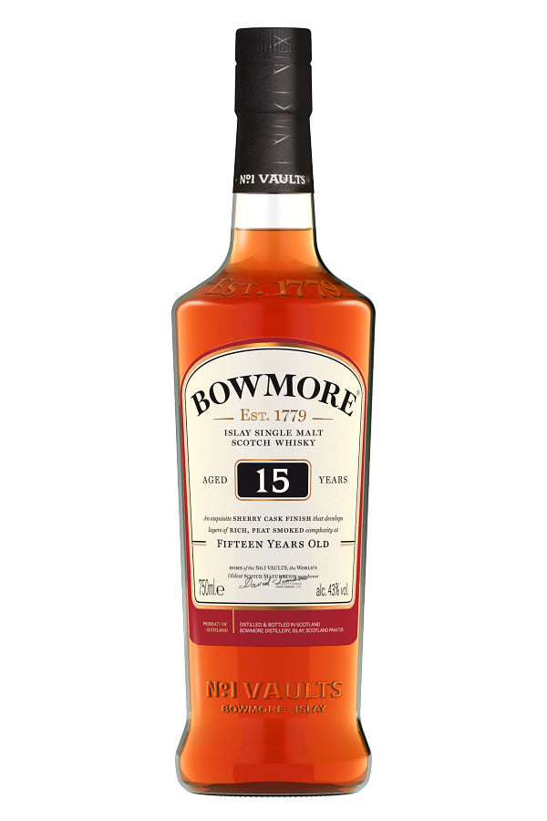Bowmore 15 Year Darkest Sherry 750ML | Islay Single Malt – The