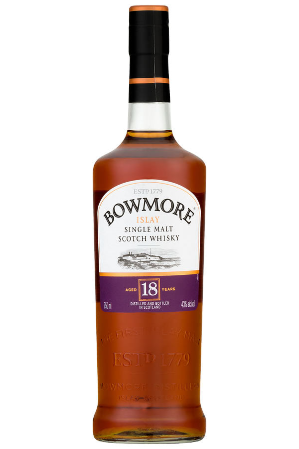 Bowmore 18 Year 750ml | Award-Winning Islay Single Malt – The