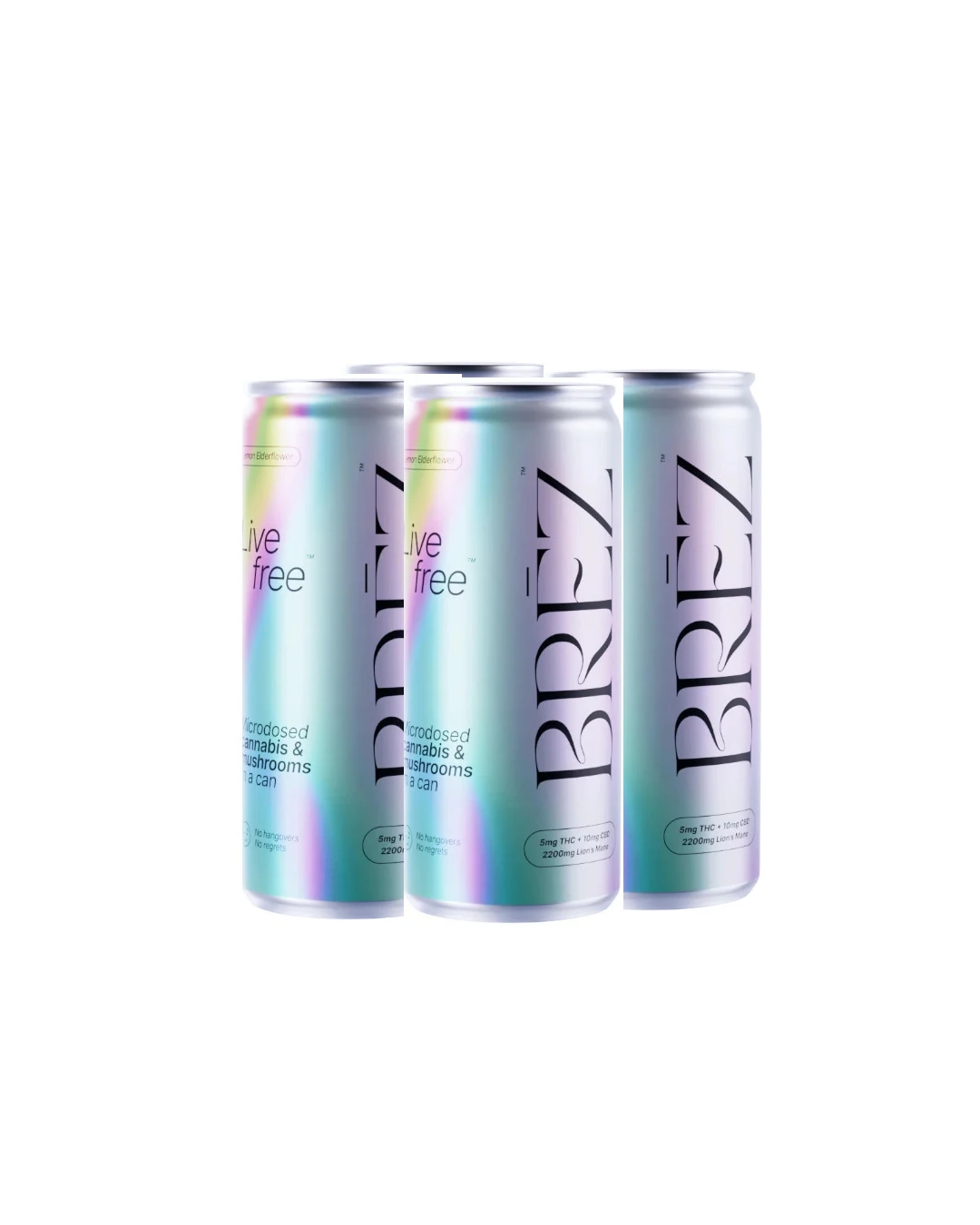 Brez Double Lemon Elderflower 5MG THC 4Pk