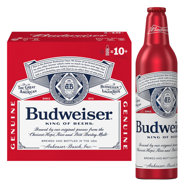 Budweiser Aluminum 16oz 8-Pack | American Lager | 5% ABV – The
