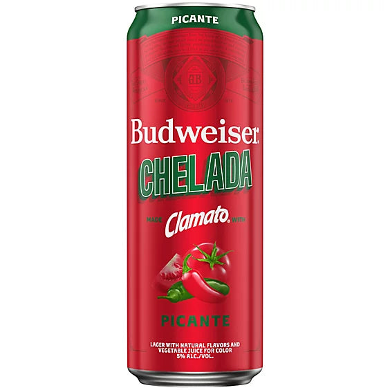Budweiser Chelada Picante 25oz | Spicy Clamato Lager – The Liquor Barn