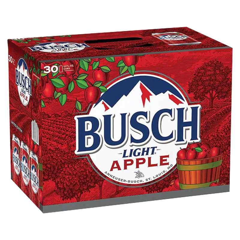 Busch Light Apple 30Pk Cans 