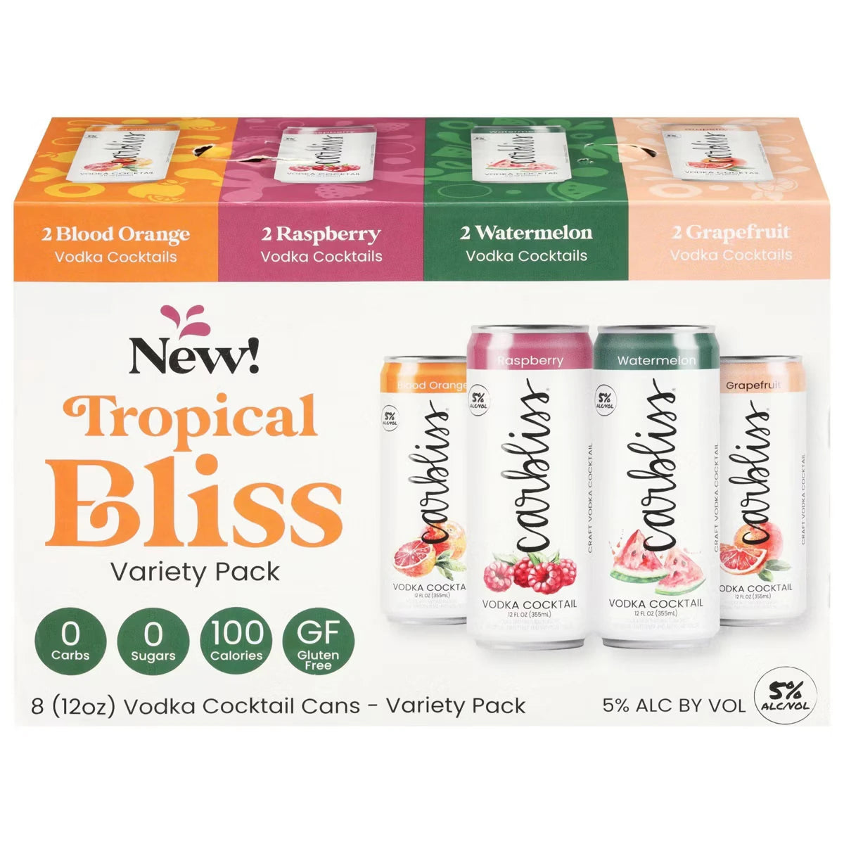 Carbliss Tropical Bliss Variety 8Pk