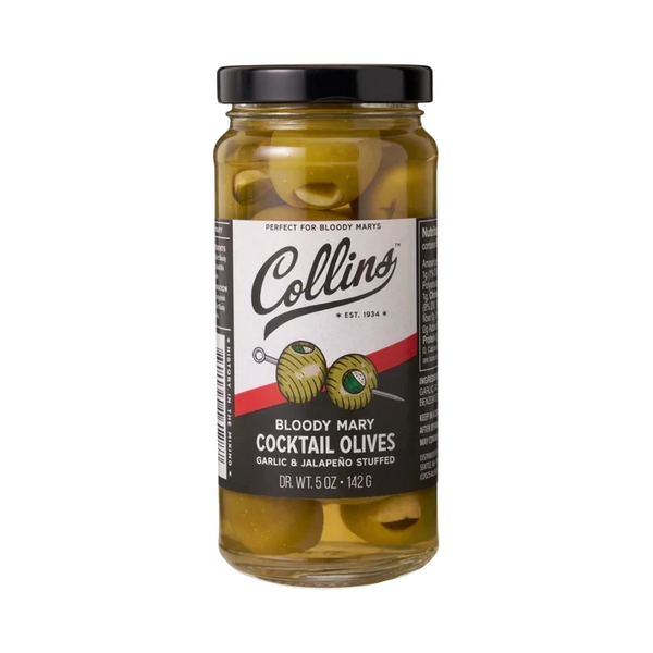 Marine　生姜ちりめん　バルサミコ酢　エーデルボンボンキャンディセット Collins Bloody Mary Olives 5 oz | Jalapeño & Garlic Stuffed – The