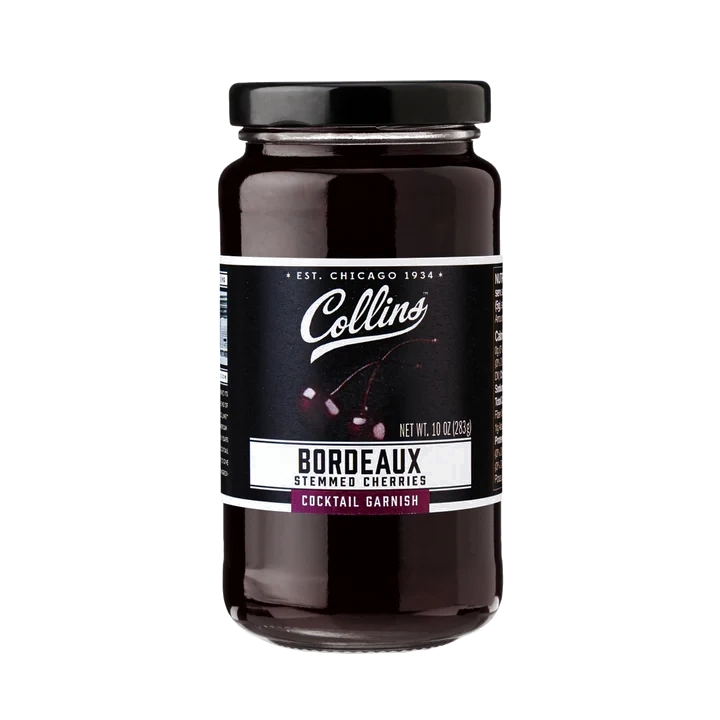 Collins Bordeaux Cherries 10 oz | Premium Cocktail Garnish – The