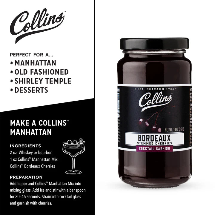 Collins Bordeaux Cherries 10OZ