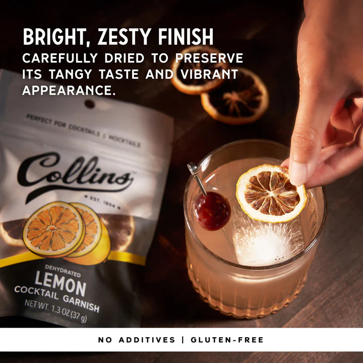 Collins Dehydrated Lemon Garnish 1.3OZ