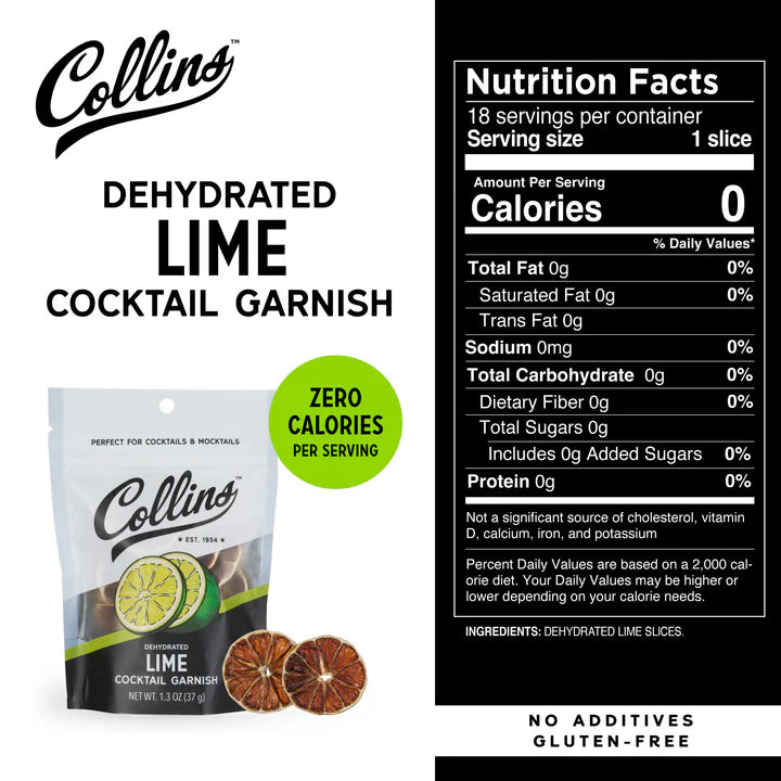 Collins Dehydrated Lime Garnish 1.3OZ