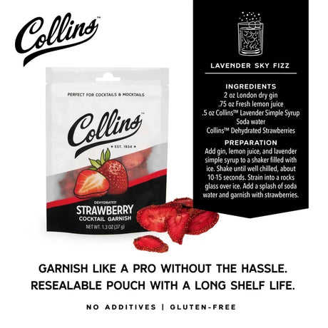 Collins Dehydrated Strawberry Garnish 1.3OZ