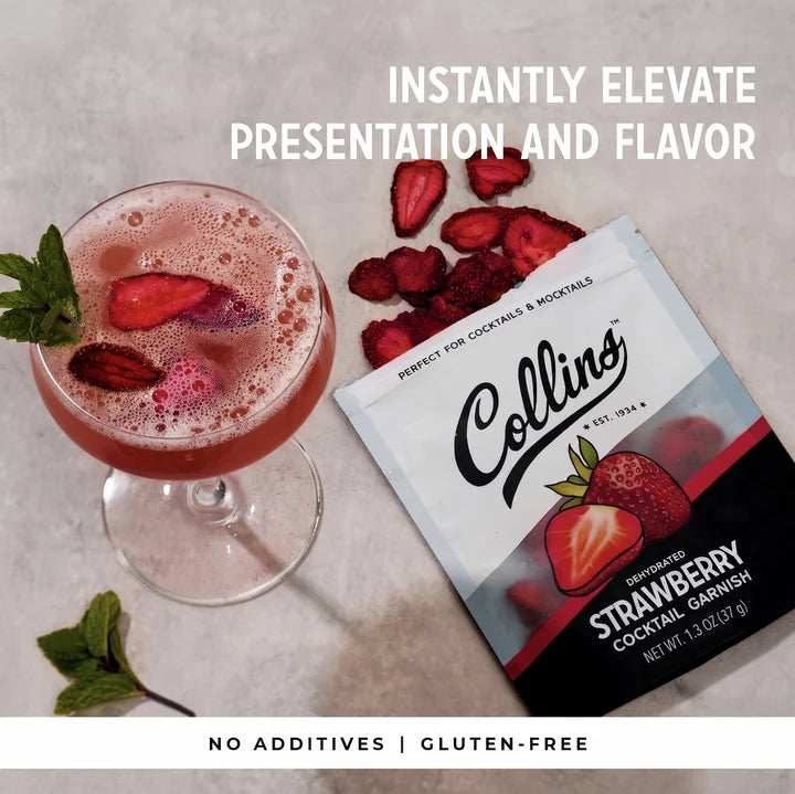 Collins Dehydrated Strawberry Garnish 1.3OZ