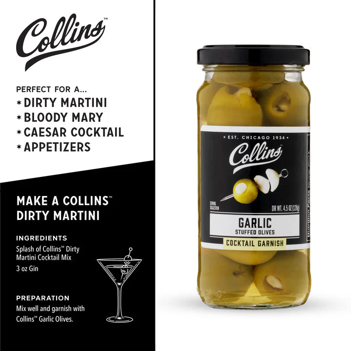 Collins Garlic Queen Olives 4.5OZ