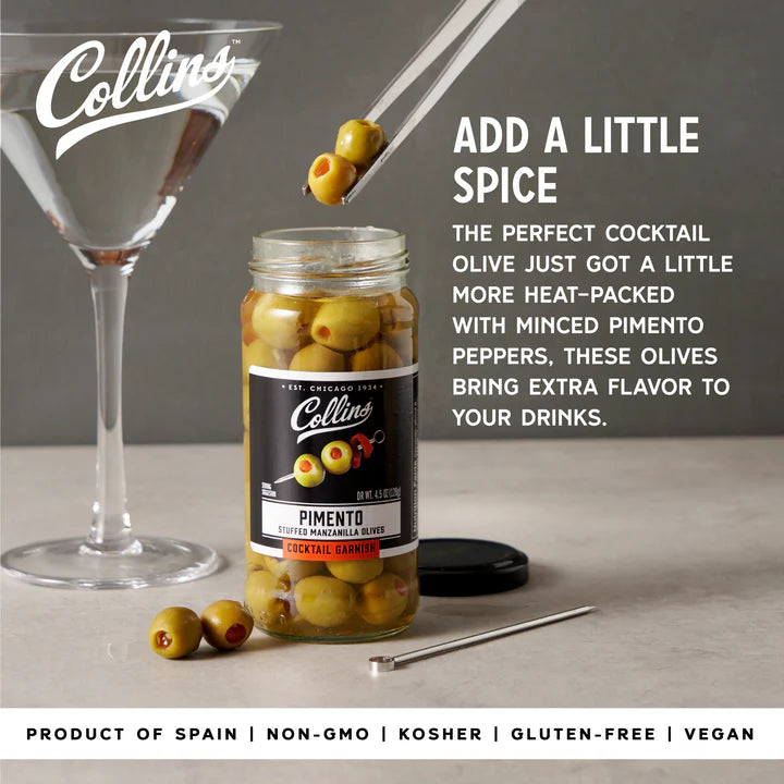 Collins Gourmet Martini Pimento Olives 4.75OZ