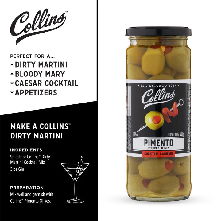 Collins Pimento Olives 10OZ