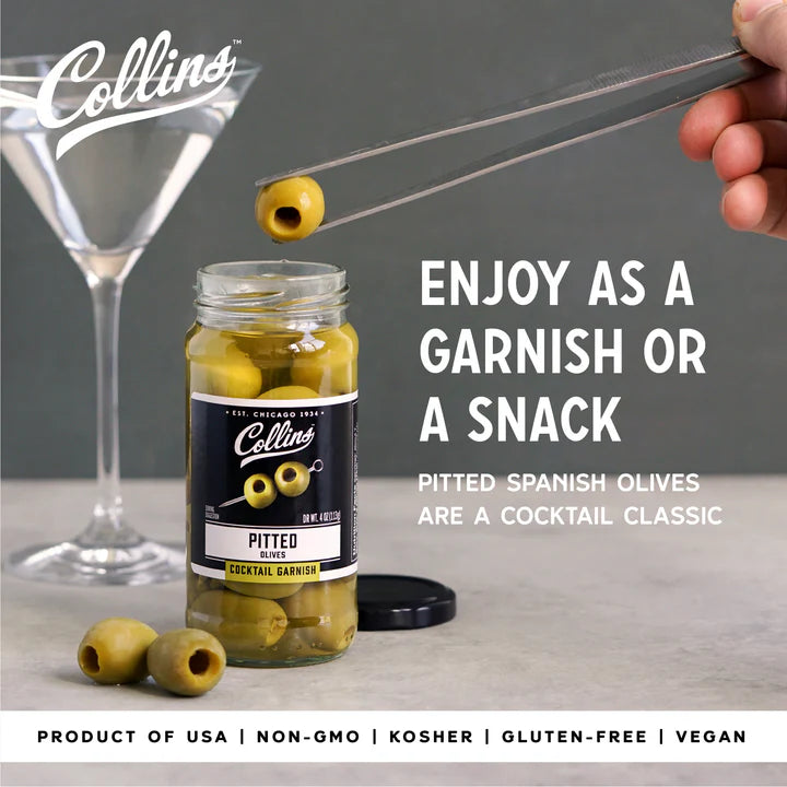 Collins Pitted Olives 4OZ