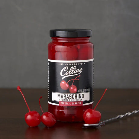 Collins Stemmed Cocktail Cherries 10OZ