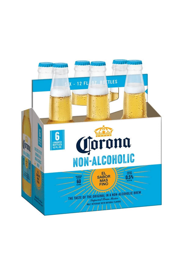 Corona Non-Alcoholic 6Pk 12oz Bottles | Imported Mexican Brew