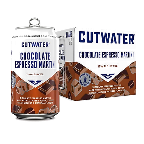 Cutwater Chocolate Espresso Martini 4PK - Premixed Cocktail | Shop Online at The Liquor Barn